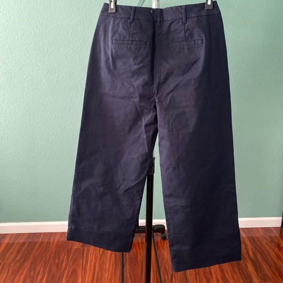 Boden Ponte' Knit Wide Leg Culottes Navy Blue  Minimalist Sophisticated ( F-12) - Picture 8 of 11